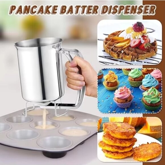 Stainless Steel Kitchen Flour Tool Mix Funnel Dispenser(1 Set) - Picture 9 of 13